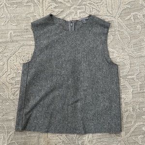 COS Gray Minimal Wool Vest